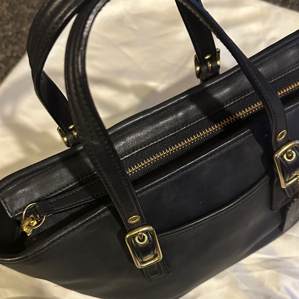 Coach Vintage Legacy Black Leather Mini Tote A30-9846 - Picture 3 of 10